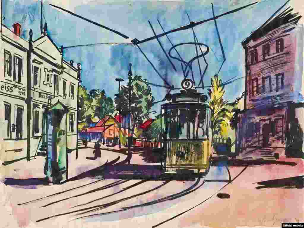 Bernhard Kretzschmar (1889&ndash;1972) Tramway, f.d.