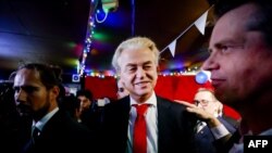 Geert Wilders u noći objavljivanja rezultata izbora, 22. novembar 2023.