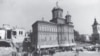 The relocation of the Mihai Voda Monastery that took place between October 7, 1985, and February 15, 1986. It was moved 289 meters. It is one of a few surviving structures saved from the dictator Nicolae Ceausescu's new vision for Bucharest. 