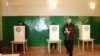 Armenia - Former Vanadzor Mayor Mamikon Aslanian prepares to cast a ballot in a local election, December 6, 2021