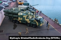 Ракетний комплекс РК-360МЦ «Нептун» на Одеському морському вокзалі, грудень 2021 року