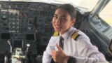 Afghanistan - Mohadese Mirzaee, 23, became the first female airline pilot in Afghanistan - screen grab - courtesy photo