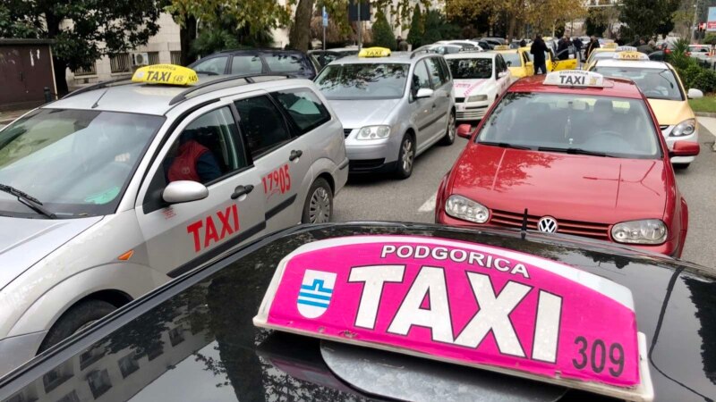 Taksisti protestovali u Podgorici