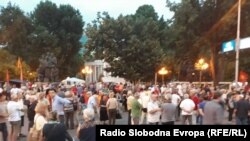 Протест против промена на името во Скопје