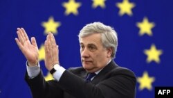 Архива: Претседателот на Европскиот Парламент Антонио Тајани.