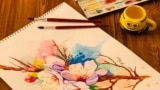 یکی از نقاشی های راحله 