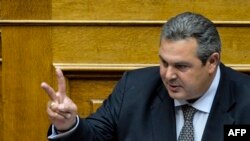 Panos Kammenos, udhëheqës i Partisë së Grekëve të Pavarur.