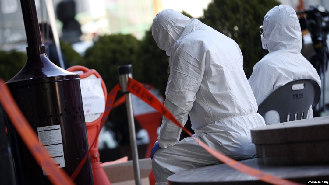 Imagine din Seul, unul dintre orașele în care armata a ieșit pe străzi pentru a combate pandemia de coronavirus