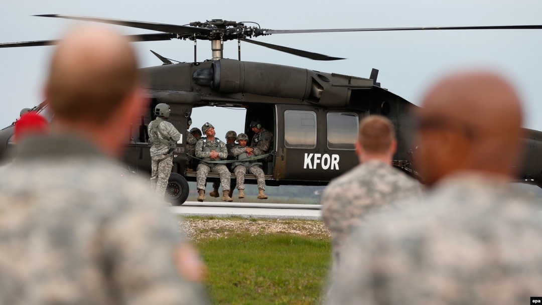 A new Atlantic Council report suggests that a permanent U.S. military presence in the Balkans could be modeled on the current Camp Bondsteel facility in Kosovo. (file photo)