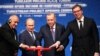 Премиерът Бойко Борисов заедно с президентите на Русия Владимир Путин, на Турция Реджеп Ердоган и на Сърбия Александър Вучич на церемонията за строителството на “Турски поток” в Истанбул през януари