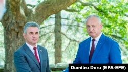 Igor Dodon și Vadim Krasnoselski, la reședința prezidențială de la Condrița, 28 iulie 2020