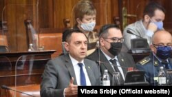Aleksandar Vulin, ministar unutrašnjih poslova u Skupštini Srbije (10. februar 2021.)