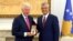 Kosovo - Bill Clinton and Hashem Thaci - screen grab