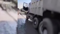 The construction site in the Chui region, where a brawl broke out between Chinese and Kyrgyz workers.