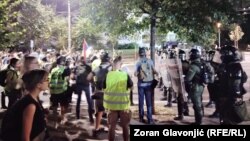 Kordon Žandarmerije u Ulici kneza Miloša, 15. avgust 2025.