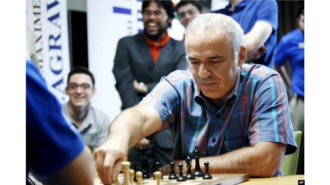 Chess champ Garry Kasparov speaks out against Iranian regime