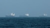 Tankers off the coast of the United Arab Emirates on March 3