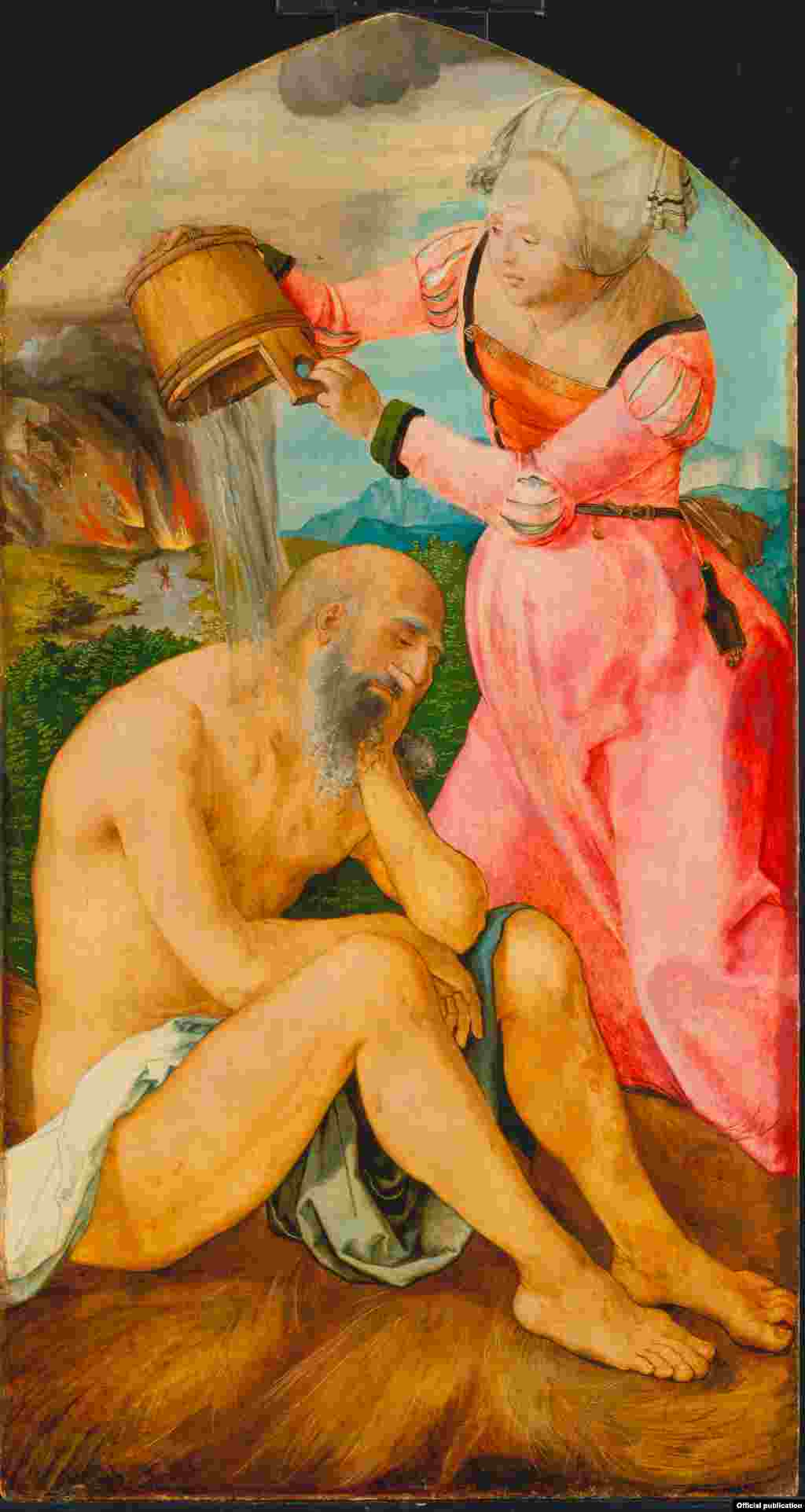 Job, partea st&icirc;ngă a așa-numitului Altar Jabach, c.1503/1505 (Muzeul St&auml;del, Franfurt am Main)