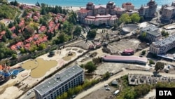 Ситуацията в "Елените", заснета от дрон на 10 октомври 2025 г.