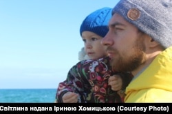 Олег Хомицький з донькою