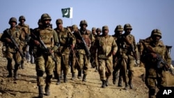 The Pakistani soldiers were killed in an exchange of fire near the Afghan border. (file photo)