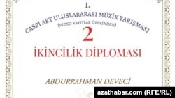 Eýranly türkmen Abdyrahman Düýejiniň ikinjilik diplomy
