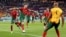 گوشه یی از بازی تیم پرتگال در برابر تیم فوتبال گانا 