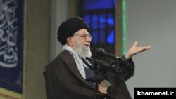 Iran's supreme leader Ayatollah Ali Khamenei speaking on March 8, 2018.