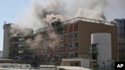 ისრაელის ქალაქ ბეერ-შევას სამედიცინო ცენტრი ირანის სარაკეტო შეტევის შემდეგ. 2025 წლის 19 ივნისი