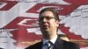 Serbian Deputy Prime Minister Aleksandar Vucic attends a rally in support of Serbian leaders on the last day of the electoral campaign, in Gracanica, November 1, 2013