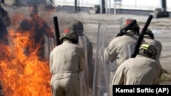 Britanski pripadnici NATO-a na vojnoj vježbi u Sarajevu, 11. oktobra 2019.