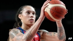 Bashketbollistja amerikane, Brittney Griner, e cila është arrestuar në Rusi. Fotografi nga arkivi.