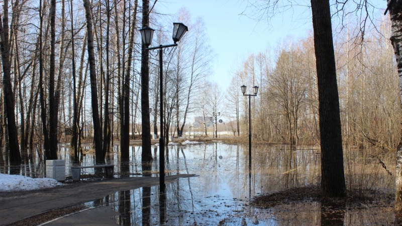 В Йошкар-Оле паводок: снова затопило "Аллею здоровья"
