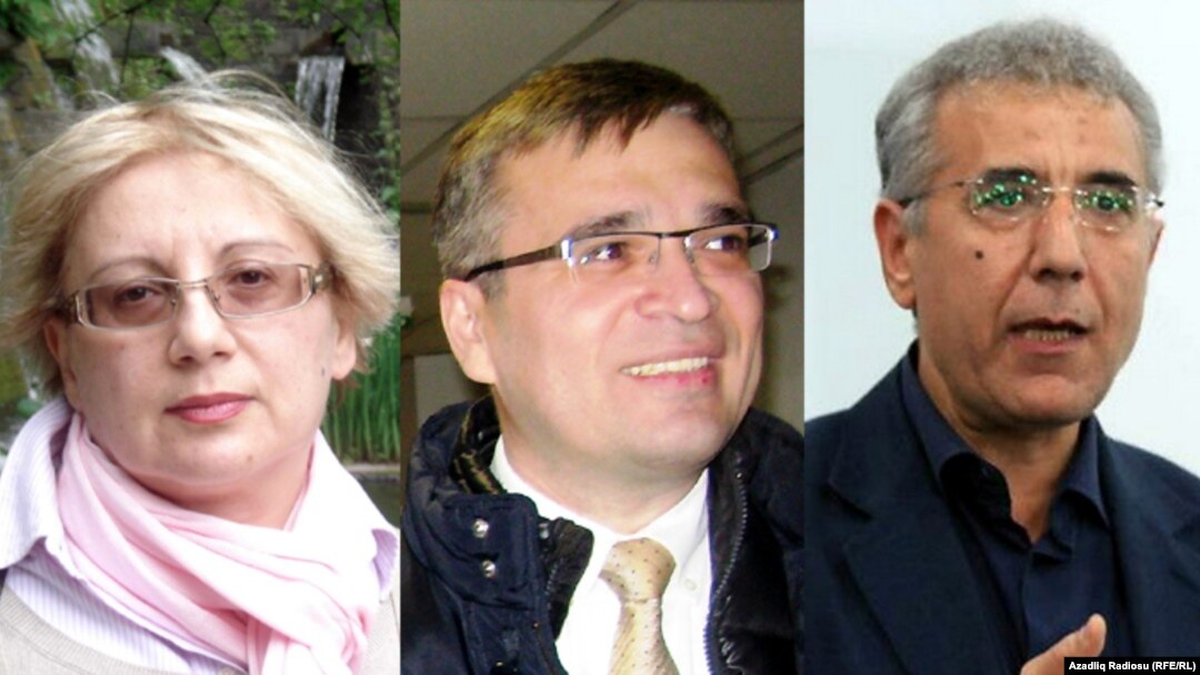 Leyla Yunus, Ilqar Məmmədov və İntiqam əliyev 