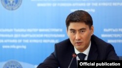 Kyrgyz Foreign Minister Chyngyz Aidarbekov (file photo)