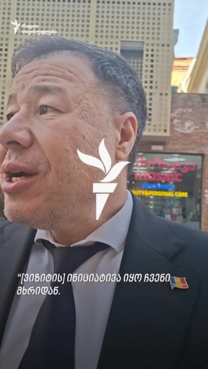 Deputatul socialist, Bogdan Țîrdea, vorbind serviciului georgian al Europei Libere, la Tbilisi, pe 3 aprilie