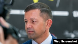 Dorin Damir, președintele clubului de lupte Fighting & Entertainment Association (FEA), la un eveniment sportiv.