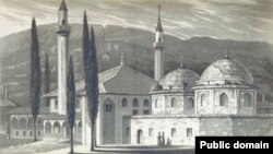 Гробницы (дюрбе) крымских ханов. Из коллекции Британской библиотеки