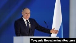 Орусиянын президенти Владимир Путин. 21-апрель, 2021-жыл.