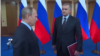 Президент РФ Владимир Путин и российский глава Крыма Сергей Аксенов. Арихвное фото