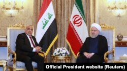 Iraqi Prime Minister Adel Abdul-Mahdi meeting with Iranian President Hassan Rouhani in July 2019.