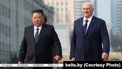 Кім Чен Ин і Олександр Лукашенко, 26 березня 2026 року