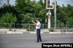 Інспектор російської ДАІ в анексованому Криму, архівне фото
