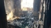 An apartment in a high-rise building in Kramatorsk after being hit by a Russian air strike on July 22.