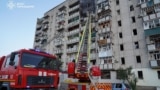Последствия обстрела города Смела в Черкасской области