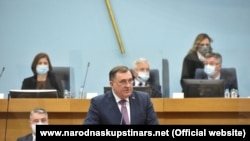 Predsjedavajući Predsjedništva BiH Milorad Dodik u Narodnoj skupštini bosanskohercegovačkog entiteta Republika Srpska