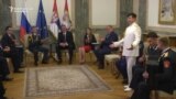 Serbian President Receives Red Army Choir In Belgrade