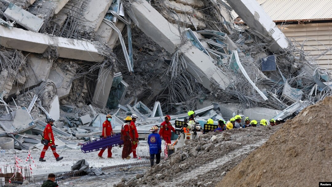 A building collapsed in the Thai capital, Bangkok.