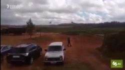 Russian Helicopter 'Mistakenly Fires' At Vehicles During War Games