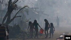 توفان هاگوپیت در شهرک کان آوید جزیره سامار